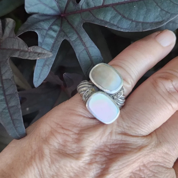 Vintage Deco style sterling wrap ring 5.5 - Picture 4 of 11